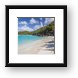 Jumbie Bay Beach Framed Print
