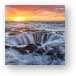 Thor's Well at Sunset Metal Print