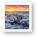 Thor's Well at Sunset Art Print