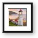Haceta Head Lighthouse at Dawn Framed Print