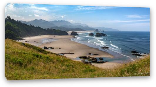 The Oregon Coast From Ecola Point Fine Art Canvas Print