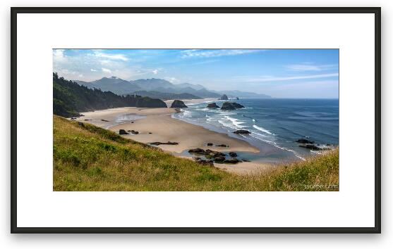 The Oregon Coast From Ecola Point Framed Fine Art Print