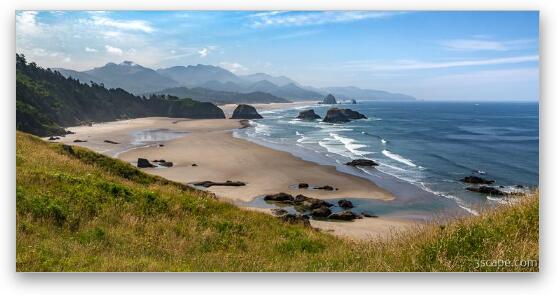 The Oregon Coast From Ecola Point Fine Art Metal Print