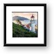 Haceta Head Lighthouse at Sunrise Framed Print