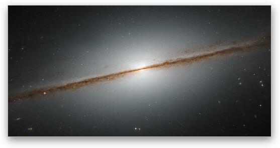 Little Sombrero Galaxy NGC 7814 Fine Art Metal Print