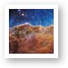 James Webb Telescope - The Cosmic Cliffs in Carina Art Print