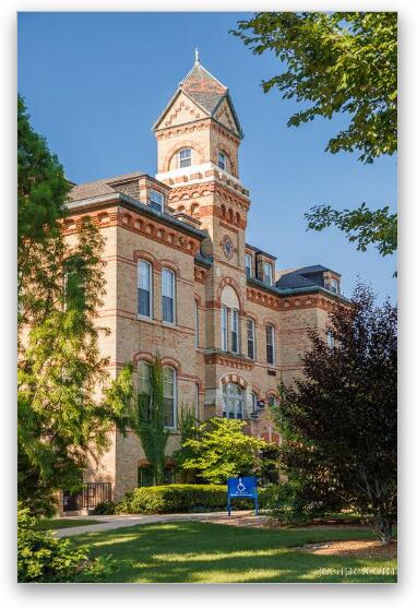 Old Main Building Fine Art Metal Print