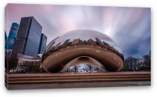 Cloudy Morning by the Bean Fine Art Canvas Print