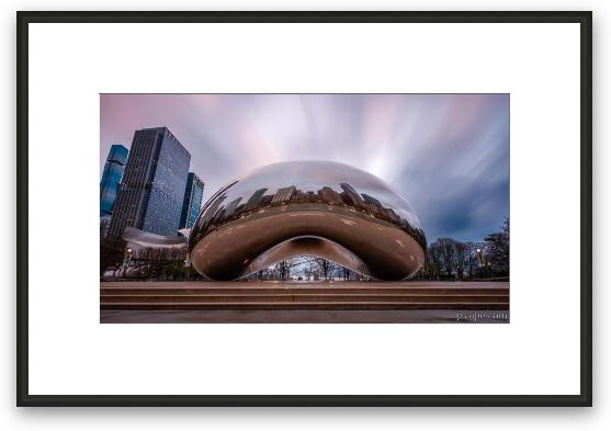 Cloudy Morning by the Bean Framed Fine Art Print