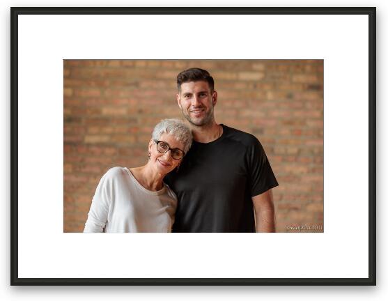 Mother and Son Portrait Framed Fine Art Print