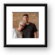 Mother and Son Portrait Framed Print