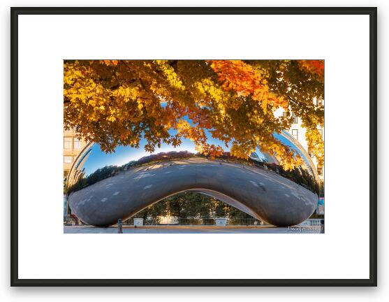 Autumn Over The Bean Framed Fine Art Print