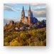 Sunset at Holy Hill Basilica in Autumn Metal Print