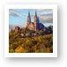 Sunset at Holy Hill Basilica in Autumn Art Print