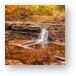 Waterfall Glen in Autumn Metal Print