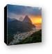 Sunset over Soufriere Canvas Print