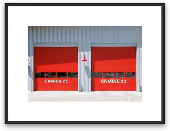 Tower 21 Engine 21 Framed Fine Art Print