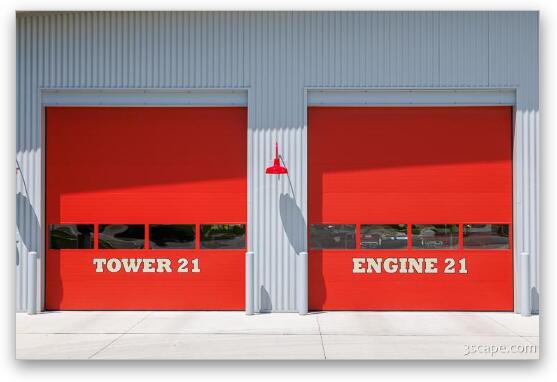 Tower 21 Engine 21 Fine Art Metal Print