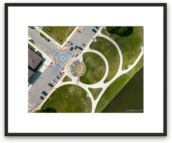 Panton Mill Splash Park Aerial Framed Fine Art Print