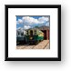 Train Cars at Fox River Trolley Museum Framed Print