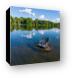 Mysterious Chair in the Fox River Canvas Print