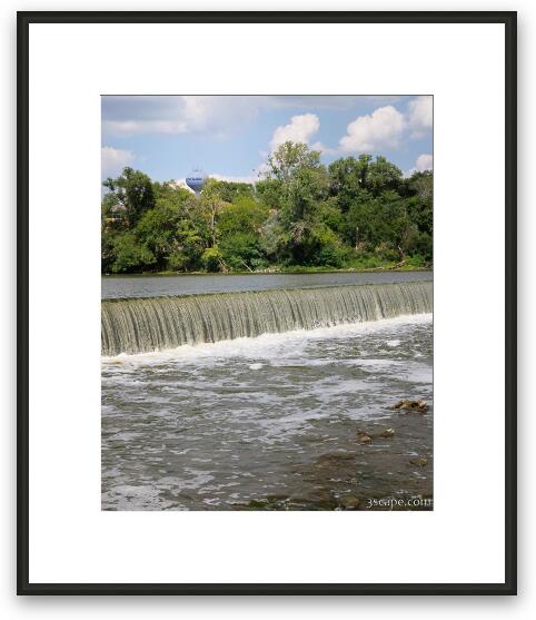 South Elgin Dam Framed Fine Art Print