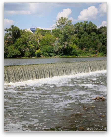 South Elgin Dam Fine Art Metal Print