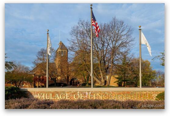 Village of Lincolnshire Fine Art Metal Print