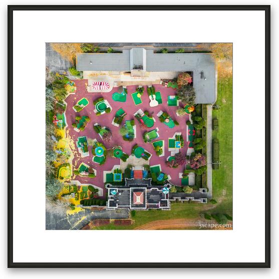 Par-King Mini Golf Top-Down Framed Fine Art Print