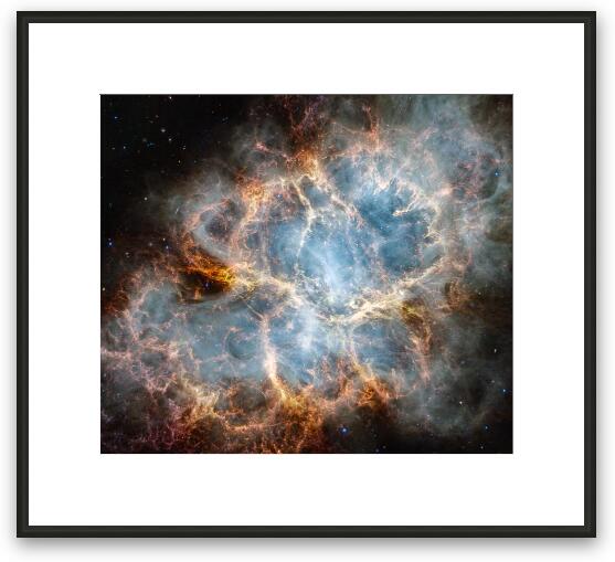 Crab Nebula NIRCam and MIRI JWST Framed Fine Art Print
