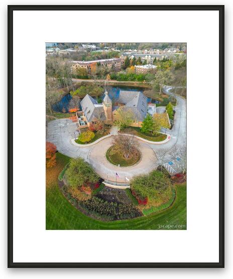 Village of Lincolnshire Aerial Framed Fine Art Print