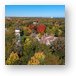 Grosse Point Lighthouse Aerial Metal Print