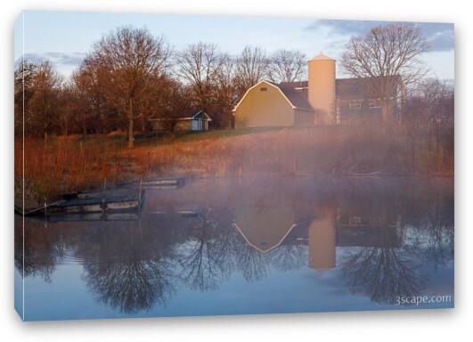 Fog at Volo Bog Fine Art Canvas Print