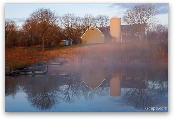 Fog at Volo Bog Fine Art Metal Print