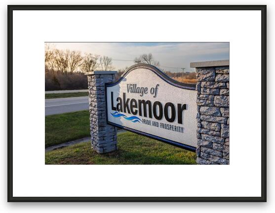 Village of Lakemoor Framed Fine Art Print