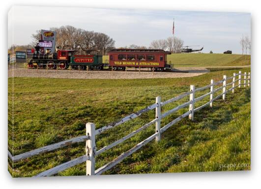 Volo Auto Museum Locomotive Fine Art Canvas Print