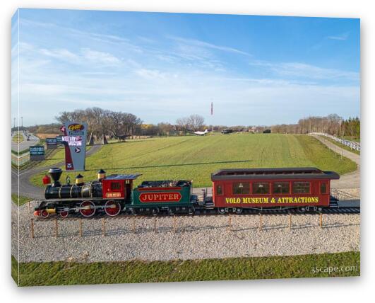 Volo Auto Museum Locomotive Fine Art Canvas Print