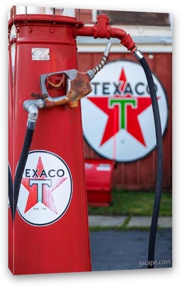 Texaco Fuel Pump Fine Art Canvas Print