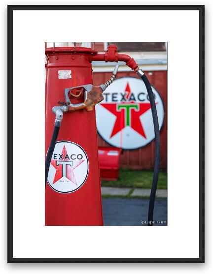 Texaco Fuel Pump Framed Fine Art Print