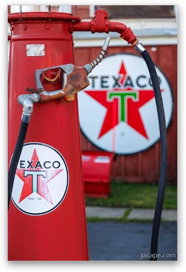 Texaco Fuel Pump Fine Art Metal Print