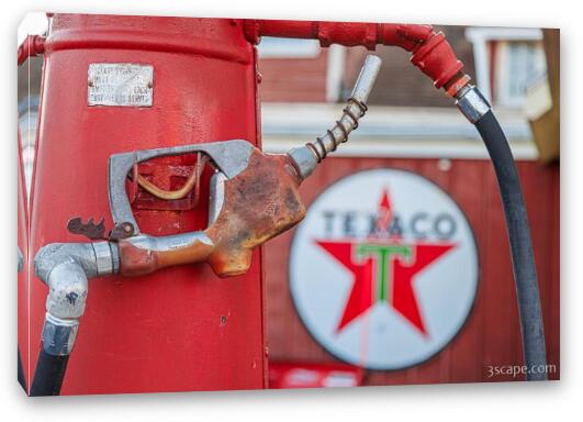 Texaco Fuel Pump Fine Art Canvas Print