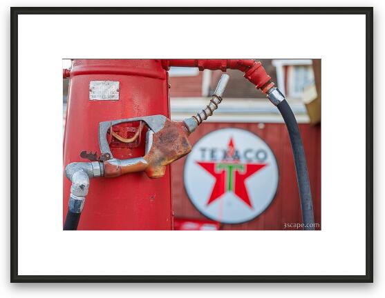 Texaco Fuel Pump Framed Fine Art Print