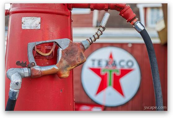 Texaco Fuel Pump Fine Art Metal Print