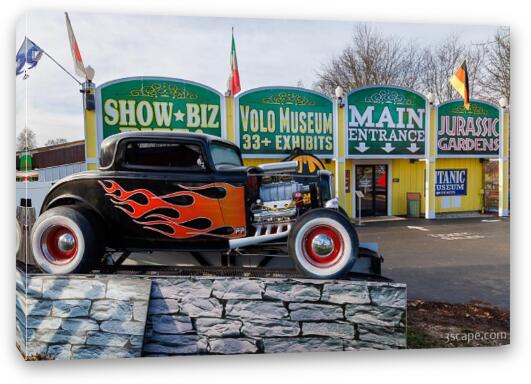 Volo Auto Museum Entrance Fine Art Canvas Print