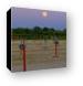 Moon over McHenry Outdoor Theater Canvas Print