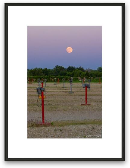 Moon over McHenry Outdoor Theater Framed Fine Art Print