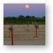 Moon over McHenry Outdoor Theater Metal Print