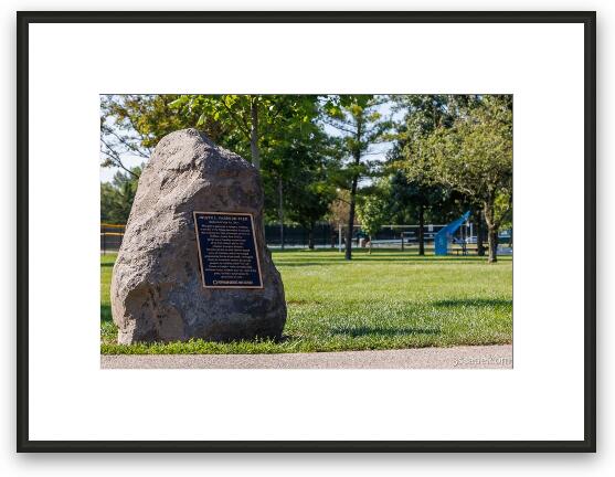 Fabbrini Park Rock Framed Fine Art Print