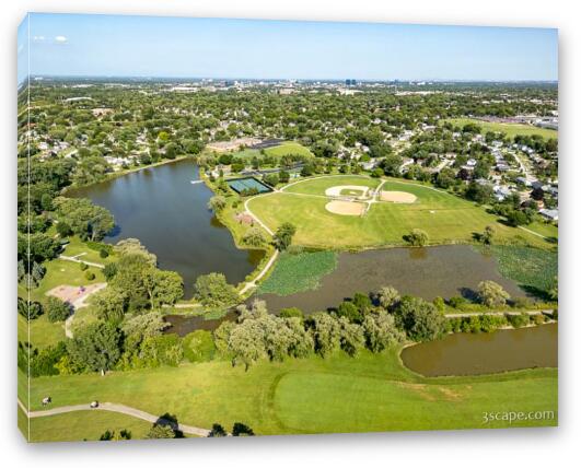 Fabbrini Park Aerial 1 Fine Art Canvas Print