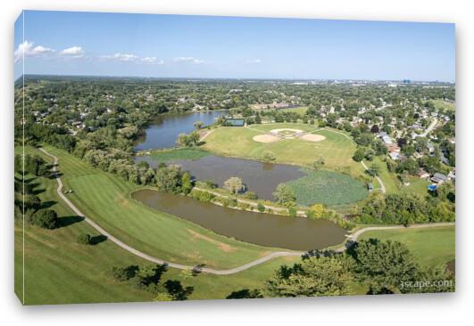 Fabbrini Park Aerial 2 Fine Art Canvas Print